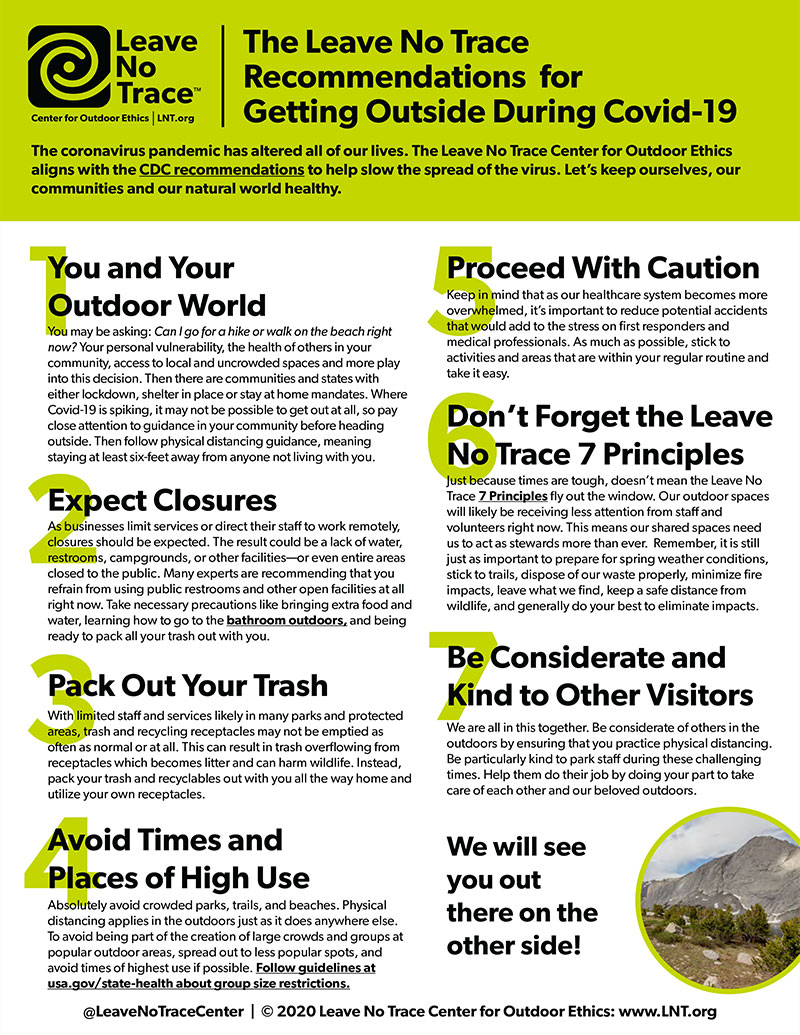 Leave No Trace Principles