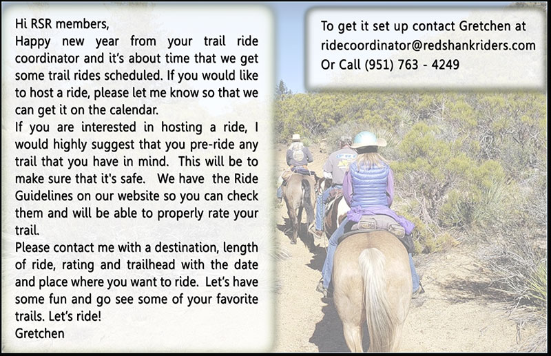 Trail Ride Coordinator